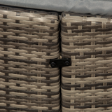 Outsunny Rattan Day Bed Set cushion detail