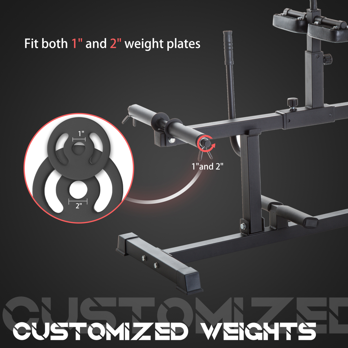 SPORTNOW Seated Adjustable Leg Extension Machine, Plate Loaded with Dual Olympic Posts – Black