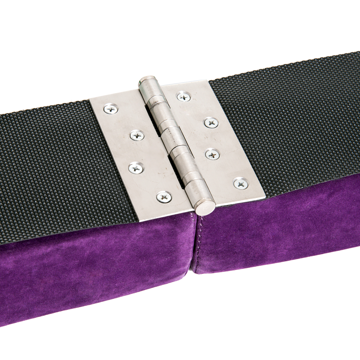 HOMCOM 2.1m Folding Balance Beam with Suede Cover – Gymnastics Skill Trainer for Kids & Teens, Purple