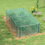 Outsunny 8ft x 4ft Plant Protection Tent Crop Cage with Zipped Door – Fruit & Vegetable Net Cover, Green