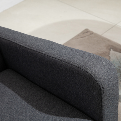 HOMCOM Curved Loveseat cushion detail