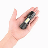 2 Pack USB Rechargeable LED Flashlights with Zoom & 3 Modes – Pocket Torch for Camping & Car Repair