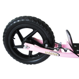 HOMCOM Kids Push Scooter with 12" EVA Wheels, Adjustable Height 80-88cm & Rear Brake – Stunt Scooter, Pink