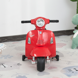 Vespa Licensed Kids Ride-On Motorcycle, 6V Battery Powered with Headlight & Stabilising Wheels – Ages 18-36 Months