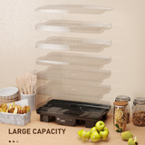 HOMCOM 6 Tray Food Dehydrator with Adjustable Temperature & Timer – Food Dryer for Fruit, Meat & Vegetables, Black