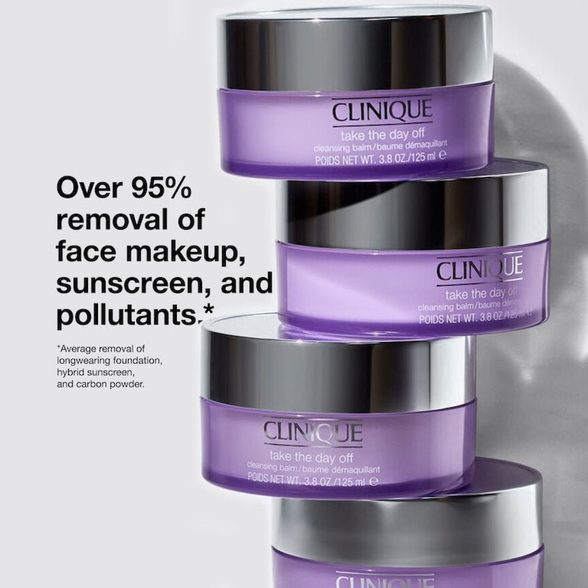 Clinique Take The Day Off Cleansing Balm 125ml – Gentle Makeup Remover for Waterproof Makeup, All Skin Types