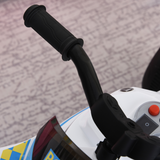 HOMCOM Kids 3-Wheel Ride-On Police Bike with Music and Lights – Toddler Ride-On Toy, 18–36 Months