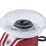 HOMCOM 450W Stainless Steel Candy Floss Machine with On/Off Switch – Party Fun at Home, Red/White