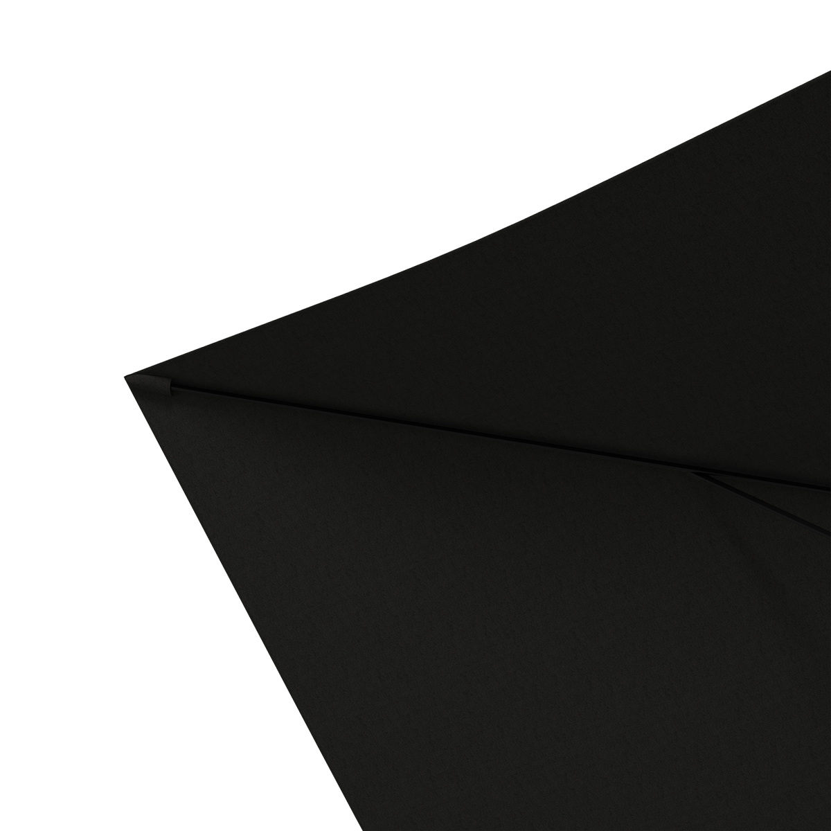Outsunny 2 x 3m Rectangular Garden Parasol with Crank Handle & Tilt, UV Resistant – Patio Sunshade, Black