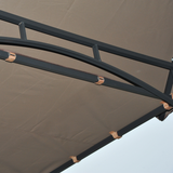 Outsunny BBQ Canopy Tent 250x150x250cm with Flame-Retardant Roof & Side Awnings – Grill Shelter