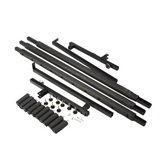 Triple Folding Guitar Rack Stand for 9 Guitars – Neoprene-Protected Tubular Holder, Black