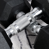 HOMCOM Hexagonal Dumbbells Set, 2 x 6kg with Knurled Handles & Anti-Roll Design – Home Gym Weight Lifting Hand Weights