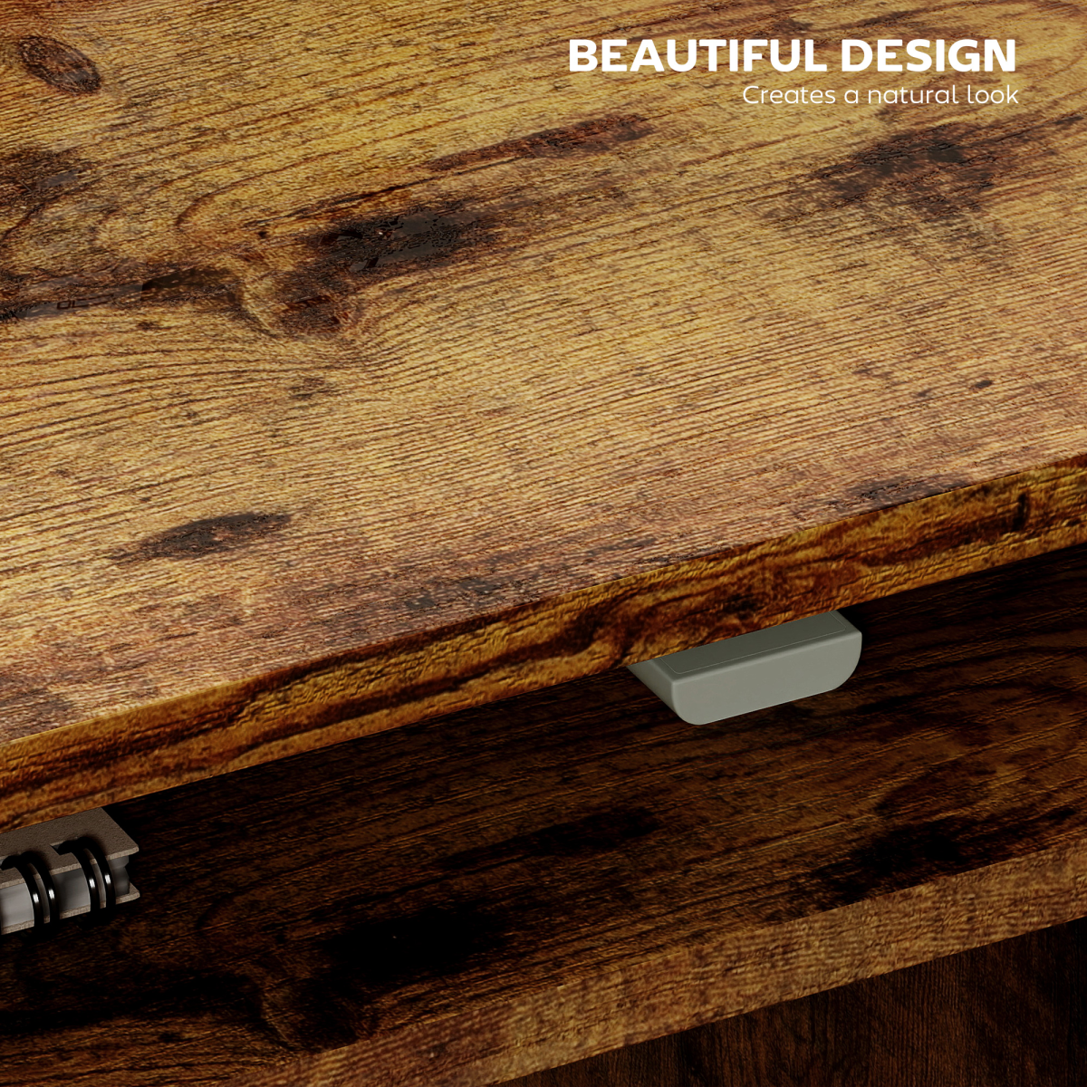 Minimalist Home Office Writing Desk with Spacious Top – Compact Study Desk for Bedrooms & Small Spaces
