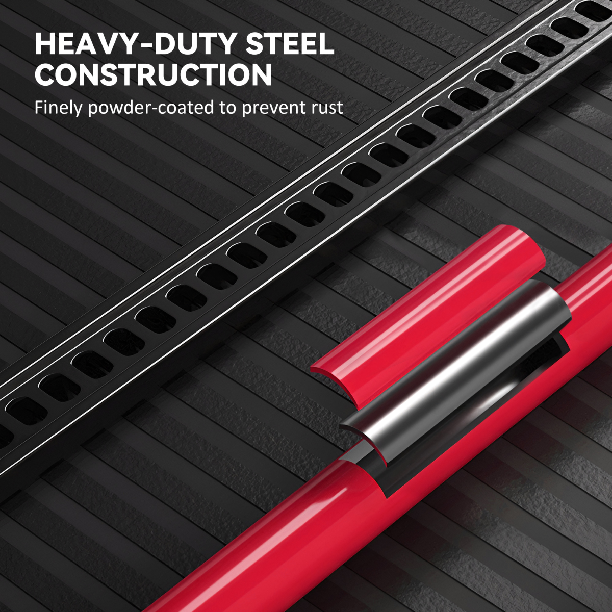 HOMCOM 3 Tonne High Lift Farm Jack, 33" Steel Ratchet Jack with 11–65cm Lift – for 4x4s, Tractors & Trucks, Red