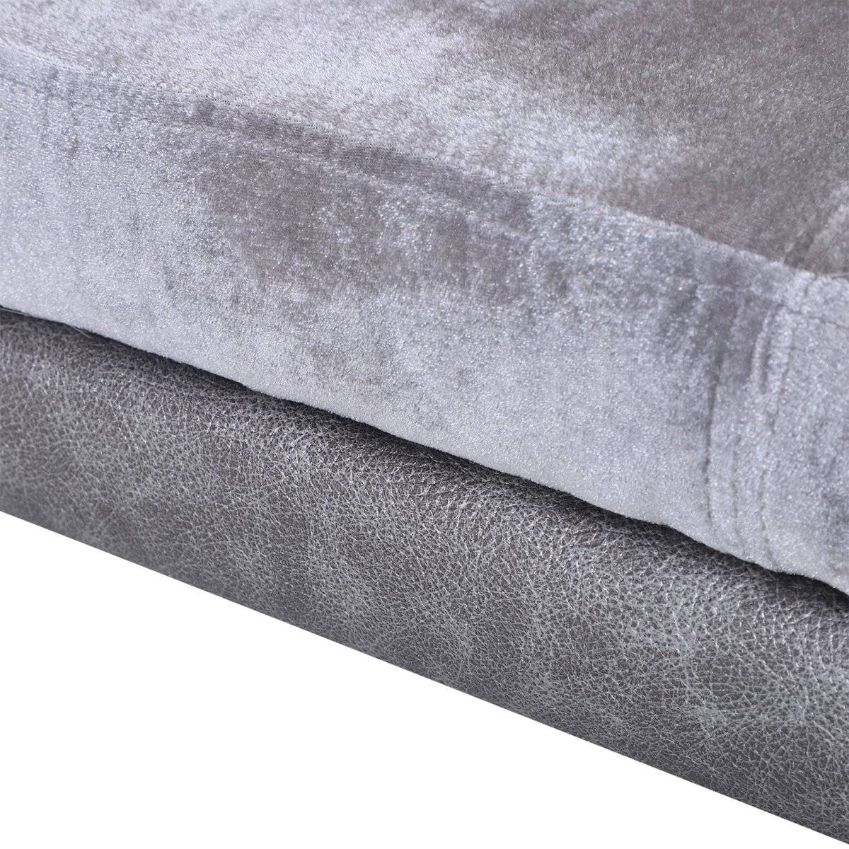 PawHut Pet Sofa Bed for Small Dogs & Cats – Soft Padded Grey Couch with Wooden Frame