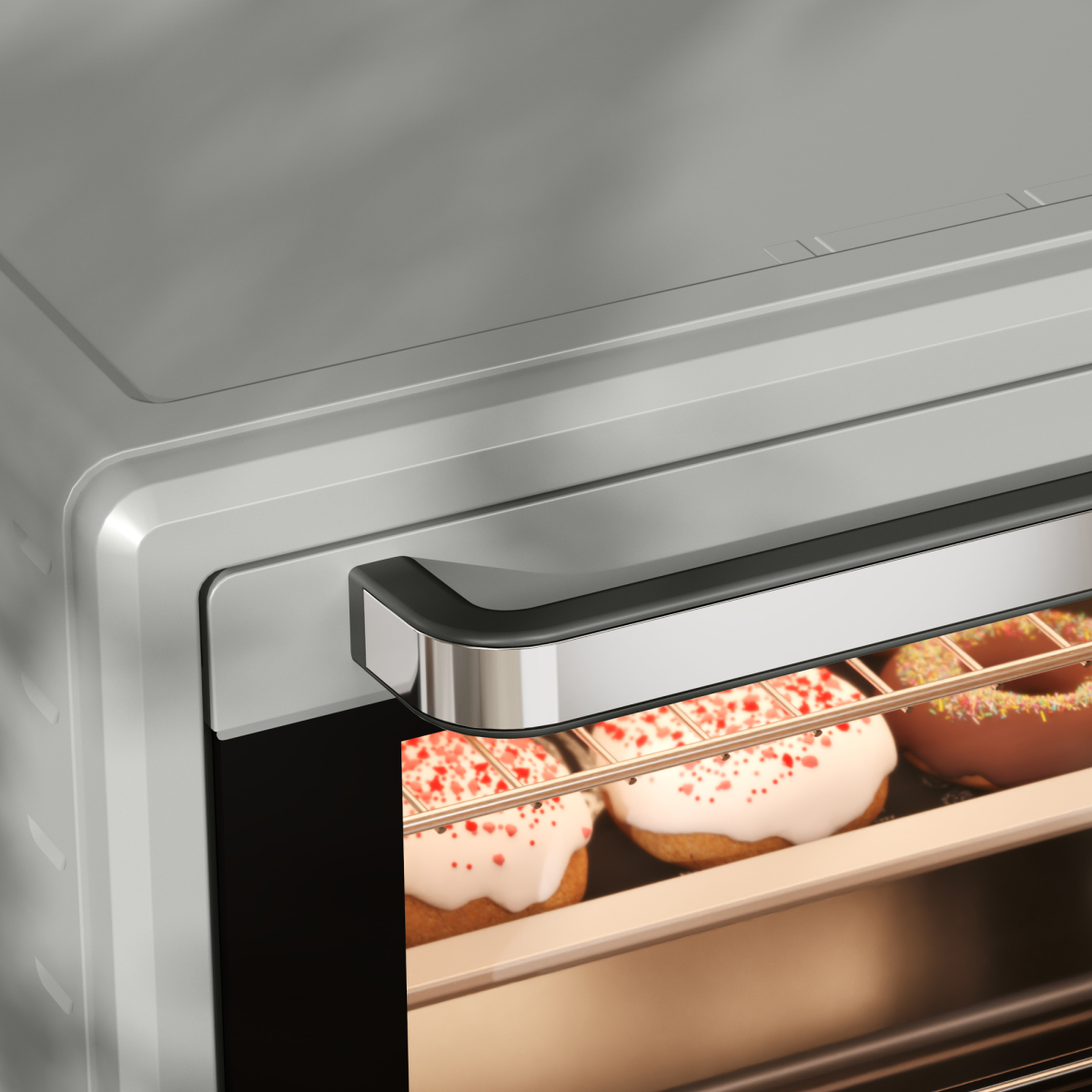HOMCOM 21L Mini Oven with 1400W Electric Grill, Adjustable Temperature & 60-Minute Timer – Compact Kitchen Oven, Silver