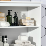 Kitchen Storage Cabinet with Open Shelving & 2-Door Cupboard – Display and Storage for Kitchen or Dining Room