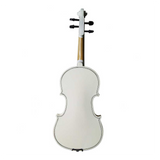 4/4 Full Size Acoustic Violin Set with Case, Bow & Rosin – Basswood Violin Outfit for Adult Learners, White