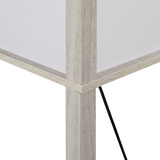 Storage Shelf Floor Lamp – White & Oak