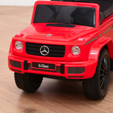 HOMCOM Mercedes-Benz G350 Ride-On Sliding Car with Canopy & Under-Seat Storage – Toddler Floor Slider, Red