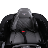 HOMCOM Bentley-Style Electric Ride-On Car with LED Lights, MP3 Player & Parental Remote Control – Kids Car, Black
