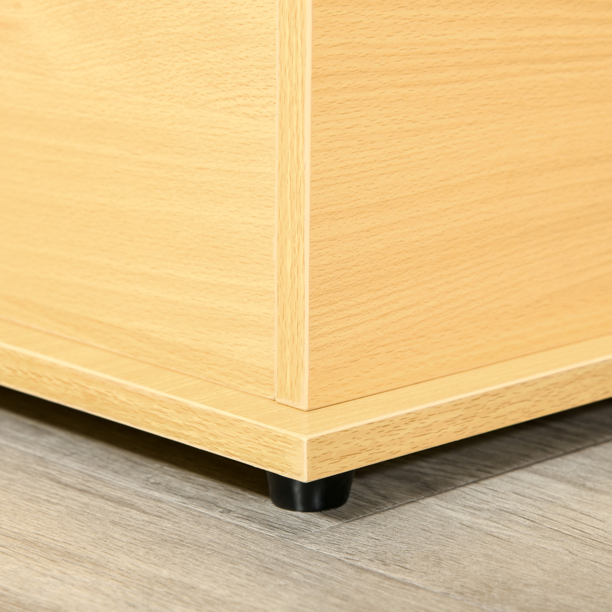 Storage Chest Box with Lid, Chipboard Construction – Living Room, Bedroom & Hallway Storage, Burlywood