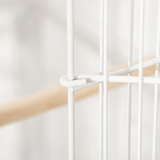 Pawhut Large Bird Cage with Rolling Stand, 4 Perches & Tray – For Budgies, Finches and Canaries, White