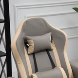 HOMCOM Manual Recliner Armchair with Adjustable Leg Rest – 135° Reclining PU Leather Sofa Chair