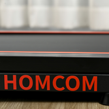 HOMCOM Foldable Walking Treadmill with LED Display & Bluetooth – Compact Home Aerobic Exercise Machine