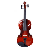 GV100 4/4 Full-Size Acoustic Violin Set with Case, Bow, Rosin & Shoulder Rest – Natural