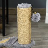 Pawhut Cat Tree Climbing Activity Centre with Jute Scratching Board & Hanging Ball – Cat Play Tower
