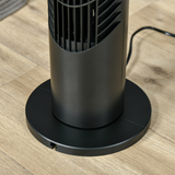 HOMCOM 40W Quiet Oscillating Tower Fan with Adjustable Speed & Remote Control – Black