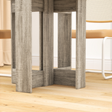 HOMCOM Folding Drop Leaf Dining Table with Safety Latch – Extendable Kitchen Table, Grey