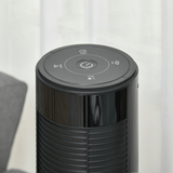 HOMCOM Oscillating Tower Fan with 3 Speeds & Remote Control – Slim Cooling, Black