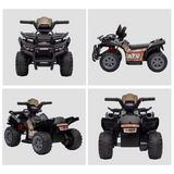 Kids Ride-On Four Wheeler ATV with Music and Large Tyres – Electric Quad for Ages 18-36 Months, Black
