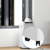 HOMCOM 1080W Portable Air Conditioner with Remote Control, Sleep Mode & Wheels – 3-in-1 Cooling, White