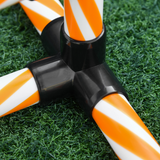 Pawhut Dog Agility Weave Poles Training Set with Whistle & Carry Bag – Slalom Obstacle Course Equipment