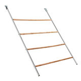 Outdoor Chicken Perch, 4-Level Round Tiered Metal & Wood Roost with Concave Platforms – 104 x 143cm