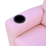 HOMCOM Kids Recliner Armchair with Footrest – Child-Size Mini Gaming Sofa for TV, Games & Reading
