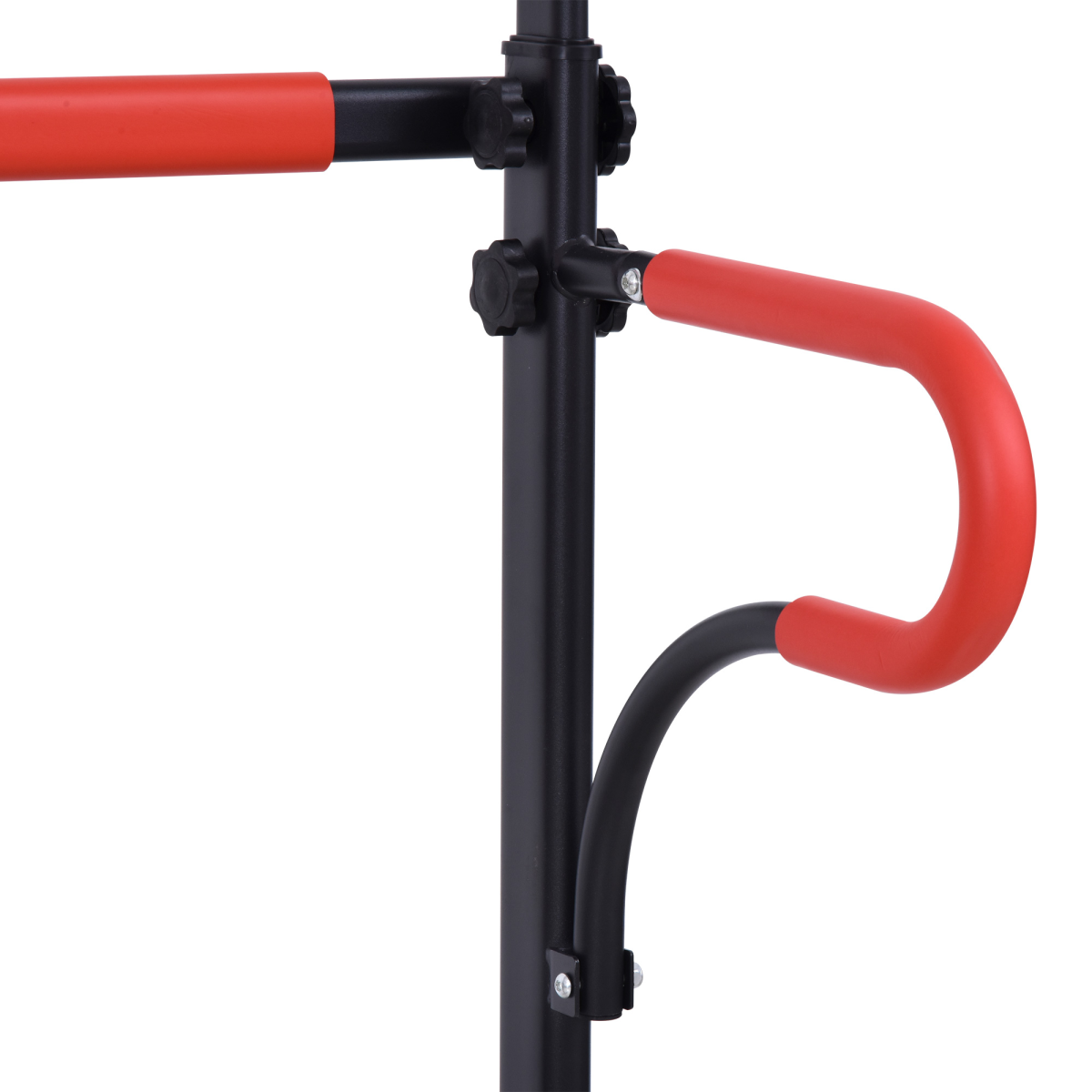 HOMCOM Power Tower with Adjustable Height, Pull Up Bar & Dip Station – Free Standing Steel Workout Station