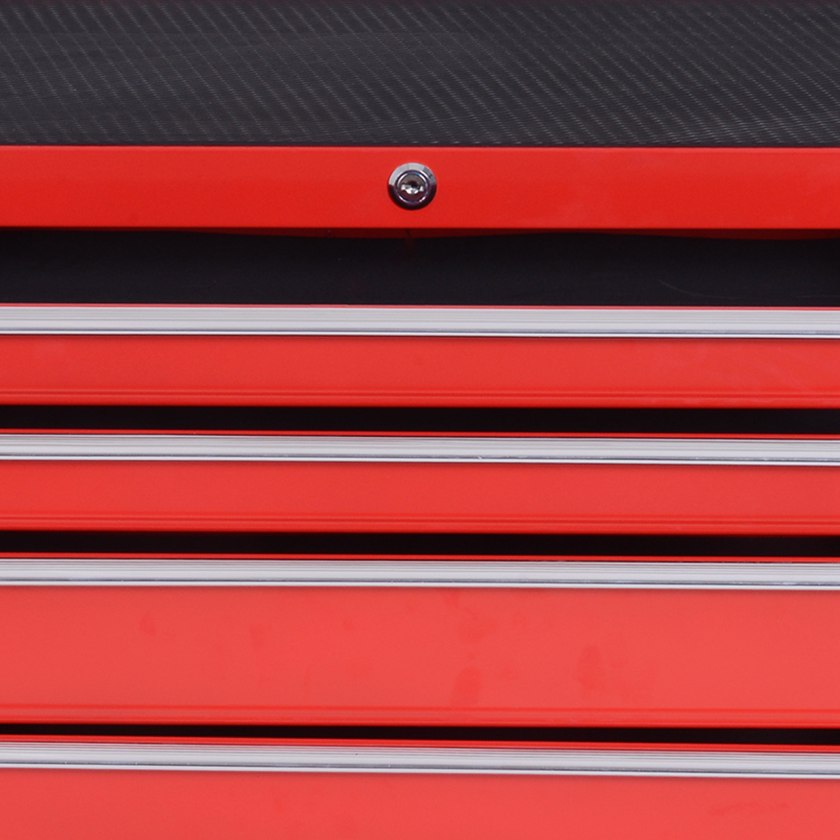 DURHAND 7-Drawer Rolling Tool Cabinet with Top Storage Compartment – Steel Workshop Chest, Red