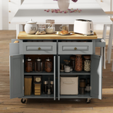 Modern Kitchen Storage Cabinet with 2 Drawers & Cupboards – Flat Worktop, Kitchen and Dining Room Furniture