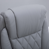 Vinsetto High Back Executive Office Chair with Headrest, Rocking Function & PU Leather – Grey