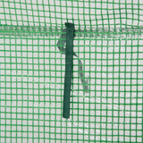 HOMCOM Outdoor Greenhouse PE Cover with Zipper Roll-Up Door, 100x50x150cm – Small Garden Plant Protection, Green