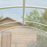 Outsunny 3 x 2 x 2m Polytunnel Greenhouse with Hinged Door, UV-Protective PE Cover & Galvanised Steel Frame