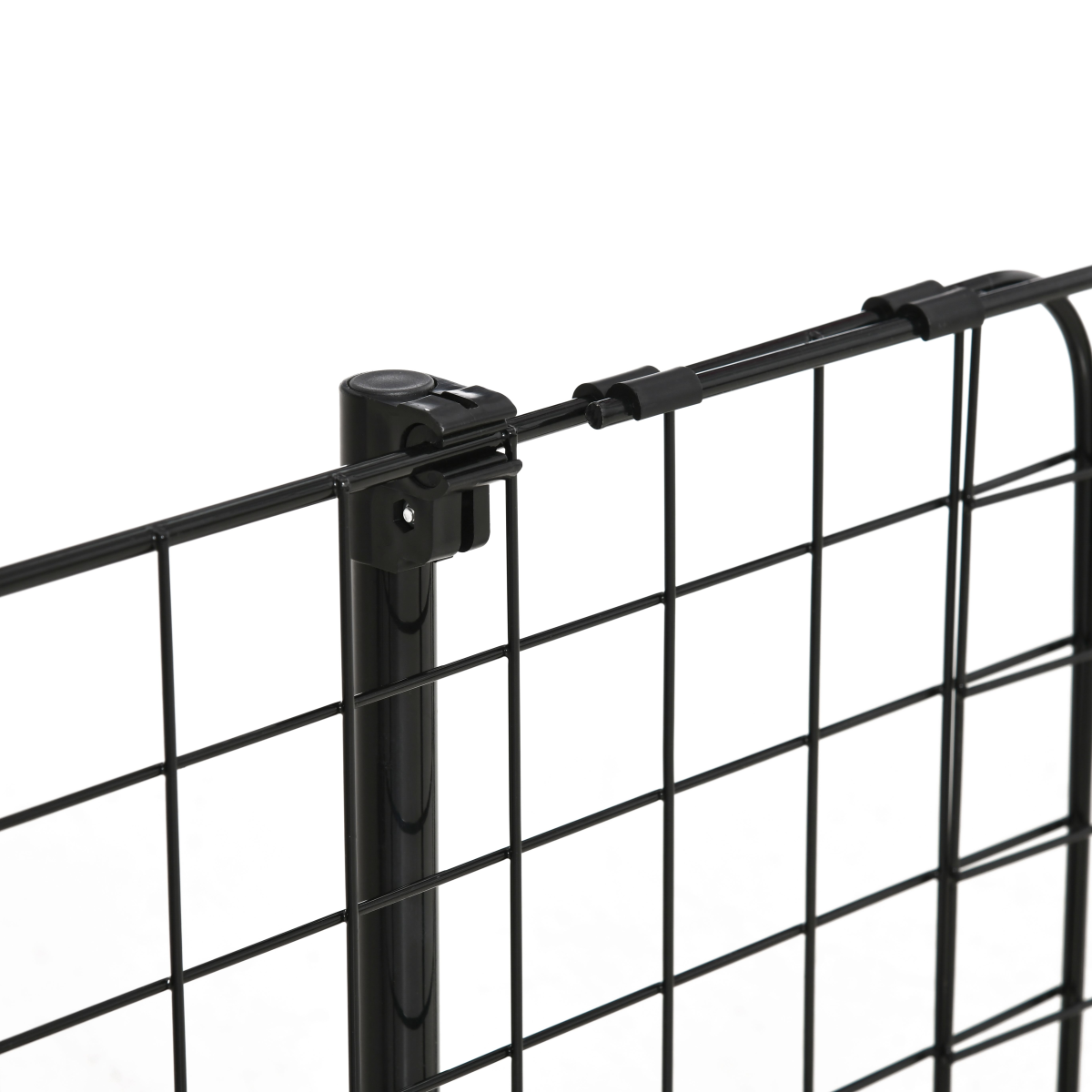 PawHut Heavy Duty Adjustable Dog Car Barrier, 91–152cm – Ventilated Wire Pet Guard for Cars & SUVs, Black