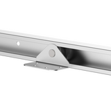 HOMCOM Sliding Barn Door Hardware Kit, 6ft/1860mm Track – Metal Gear Set for Single Doors up to 35kg