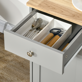 Kitchen Storage Cabinet with 3 Drawers & Adjustable Shelves – Flat Worktop Kitchen Furniture