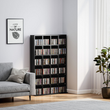 HOMCOM DVD & CD Media Storage Rack, 89 x 130.5cm – Holds 480 CDs or 312 DVDs, Living Room Shelf, Black