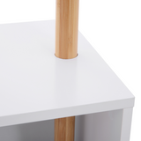 HOMCOM Hallway Coat Rack Stand with Storage Bench & Shoe Cubby – Entryway Organiser